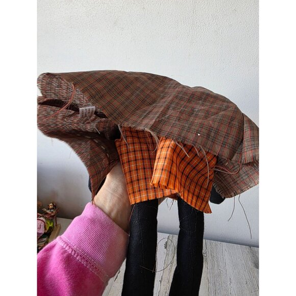 Hallmark plush cat shabby chic rustic sitting large - Picture 4 of 6